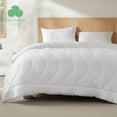 thumbnail image 3 of (2 pack) Cozy Comfort Full Comforter Duvet Insert White, Ultra Soft Lightweight Quilted Machine Washable Breathable Down Alternative Comforter with Corner Tabs, 82x86 inches, 3 of 7