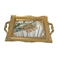thumbnail image 3 of Espejo Bandeja decorativa Almacenamiento de joyas Centro de mesa multiusos Bandeja de tocador de estilo europeo Bandeja de servicio para el hogar Sala 37cmx23.5cm perfecl  Bandeja de espejo, 3 of 8