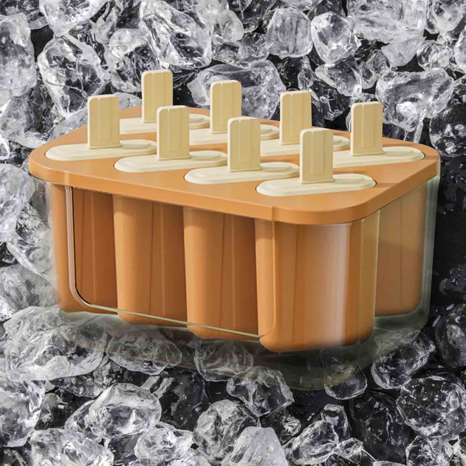 Tunhigl Sales Silica Gel Ice Tray Film with 22-cell Ice Box with Lid Food-grade Ice Maker Home Ice-cream Popsicle