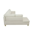 thumbnail image 4 of Hommoo Faux Leather Living Room Furniture Set, Sectional Sofa Set, Left Side, Brown, 4 of 9