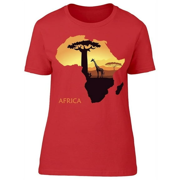 Sunset Savannah Africa T-Shirt Women -Image by Shutterstock, Female XX-Large