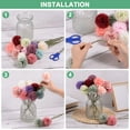 thumbnail image 4 of Uxcell Artificial Chrysanthemum Ball Flowers, Faux Hydrangea Silk Bouquets for Home/Wedding Dark Pink, 4 of 6