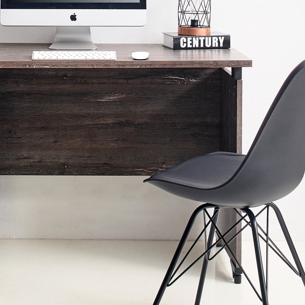 Urban Farmhouse Composite Wood Writing Desk, Rustic Gray