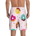 thumbnail image 2 of Balery Donut Men's Cotton Knit Pajama Shorts Waistband & Pockets,Short Pajama Pants-Large, 2 of 8