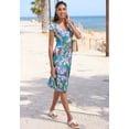 thumbnail image 3 of LASCANA Women's Pattern V-Neck Dress, 3 of 5