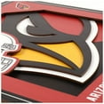 thumbnail image 2 of Arizona Cardinals 12'' x 12'' 3D Logo Wall Art, 2 of 4