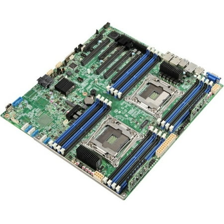 Intel S2600CW2SR Server Motherboard - Intel Chipset - Socket LGA 2011-v3 - 1 Pack - SSI EEB - 2 x Processor Support - 1 TB DDR4 SDRAM Maximum RAM - 2.13 GHz, 1.87 GHz, 1.60 GHz Memory