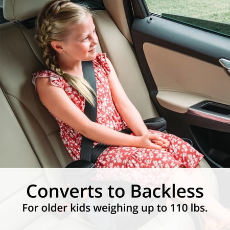 CHICCO KIDFIT CLEARTEX PLUS 2-IN-1 BELT POSITIONING BOOSTER CAR SEAT – SHADOW (BLACK), NEW