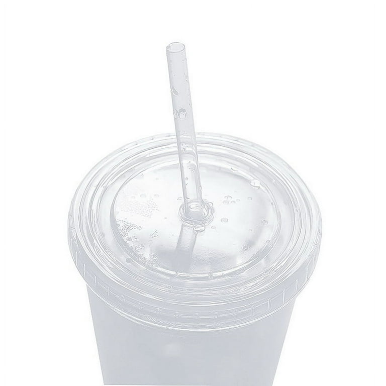 Reusable Double Wall Transparent 350ml 12oz Clear Plastic Cup Cold Cup  Plastic Tumbler With Lid And Straw - Mugs - AliExpress