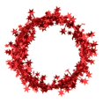 thumbnail image 3 of 10pcs Poinsettia Tinsel Wreath Garland Decoración Decoración del árbol de Navidad rojo, 3 of 9