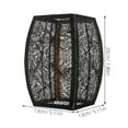 thumbnail image 6 of Raindrops Industrial Black Metal Lamp Shade with Hollow Out Design for Pendant and Ceiling Light, 6 of 7