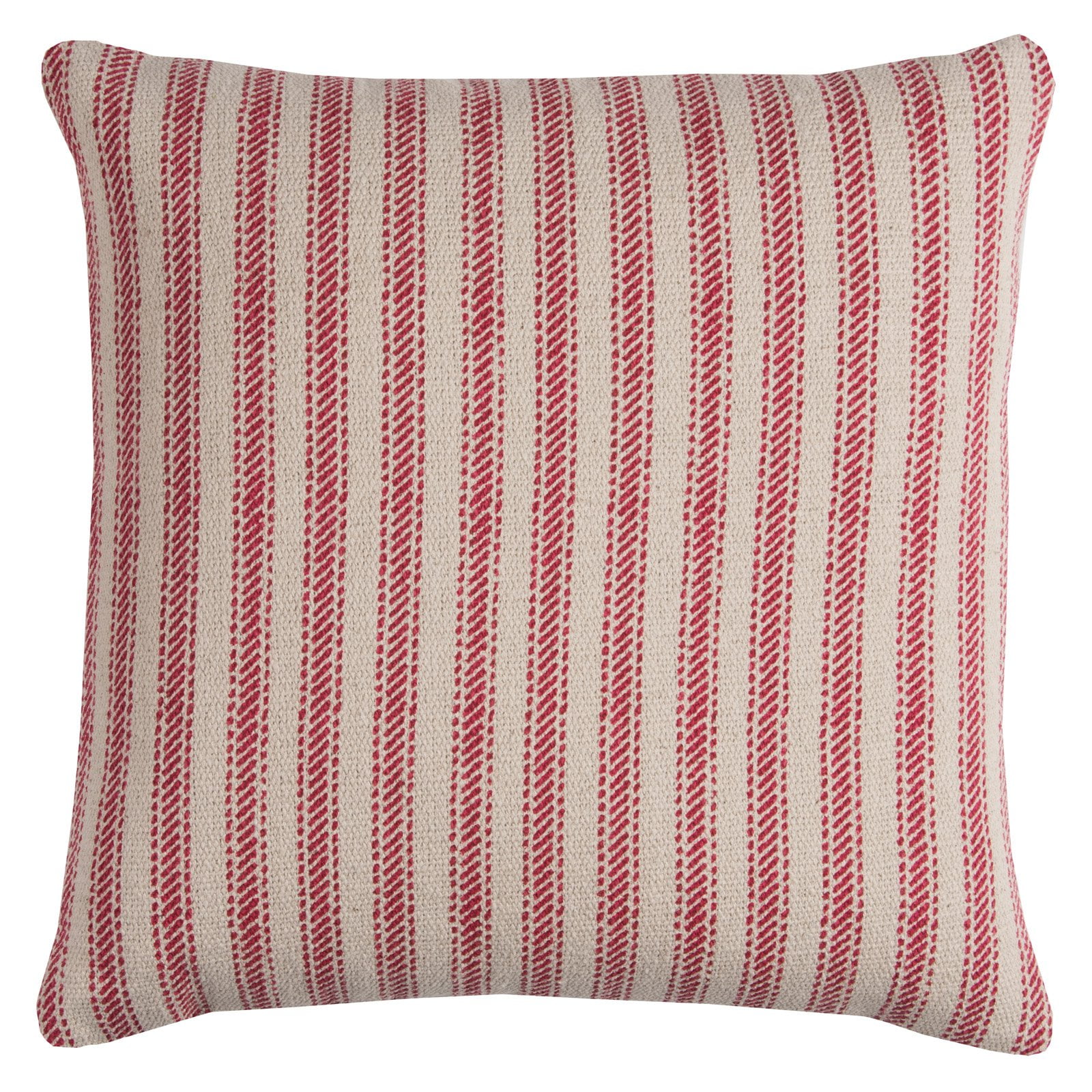 Red and best sale white striped pillows