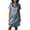 Blue, variant on VBVC Women's Satin Button Down Notch Collar Nightgown , Short Sleeve Sleepwear Pajama Dress For Women , Ladies' Soft Loungewear Sleep Shirt with Pockets,Beige,M-2XL