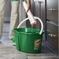 thumbnail image 3 of Libman Clean & Rinse Household 4 Gallon Bucket Polypropylene 10.5" Height Green & White, 3 of 6
