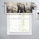 thumbnail image 4 of Cortinas de ventana con diseño de oso y cabaña rústica, cenefas de madera estilo retro con diseño de pino y bosque de granja para sala de estar, dormitorio, cocina, cenefa con bolsillo para varilla,, 4 of 6