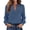 Blue, variant on Blouses for Women Lace V Neck Long Sleeve Shirt Boho Dressy Casual Fall Tops Black