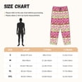 thumbnail image 2 of Cauagu Flowers Pajama Pants for Women Loose Fit Wide Leg Trouser Pants Casual Elastic Waist Drawstring Lounge Pants, 2 of 6