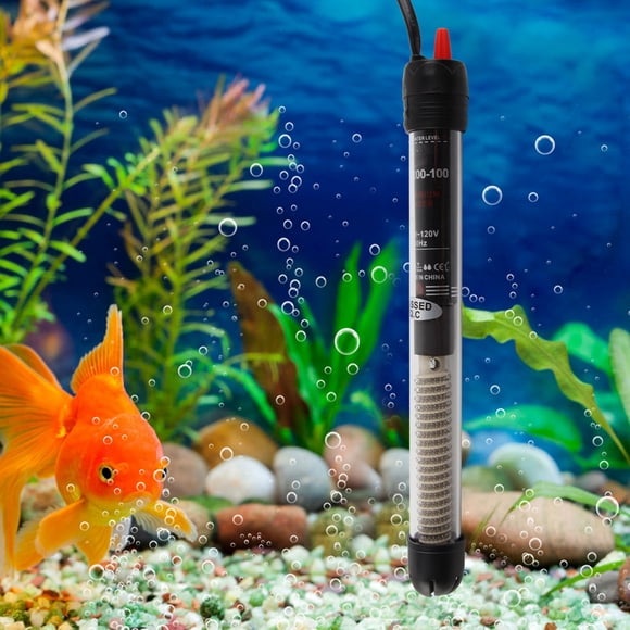 Tige de Chauffage de Poisson, Chauffe-Eau à Température Constante 100W, Animaux en Verre Submersibles pour les Poissons Animaux Aquarium EU Plug, US Plug, UK Plug