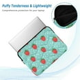 thumbnail image 2 of FORMRS 15-15.6 inch Laptop Sleeve Case Soft Carrying Quilted Computer Bag Cover, Strawberry Pattern, 2 of 7