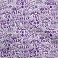 thumbnail image 1 of oneOone Cotton Silk Violet Fabric Writing Beach Sewing Material Print Fabric By The Yard 42 Inch Wide, 1 of 4