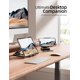 thumbnail image 5 of Soporte para tableta Nulaxy, doble plegable, de aluminio, para iPad, negro, 5 of 6