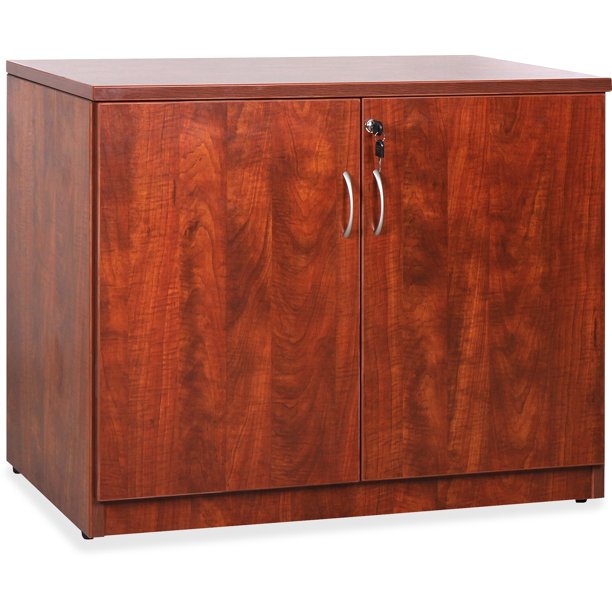 Lorell Llr69611 Essentials Series Cherry 2 Door Storage Cabinet 1 Each Com Lorell Llr69611 Essentials Series, Cherry Storage Cabinet