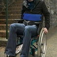 thumbnail image 4 of Wheelchair Restraint Belt Portable Breathable Non-slip Foam Pad Nylon Net Motorcycle Riding Safety Belt, Blue, 4 of 4