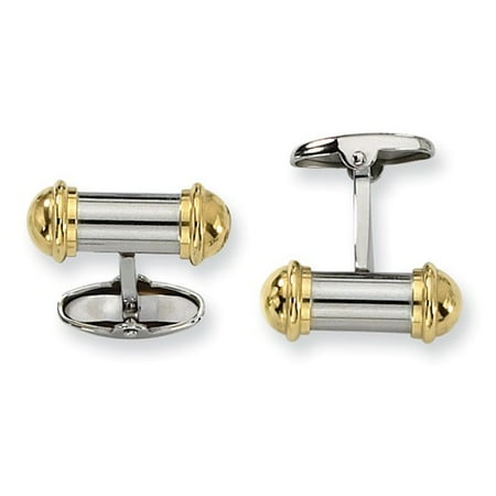 Stainless Steel 24k Gold Plating Cuff Links