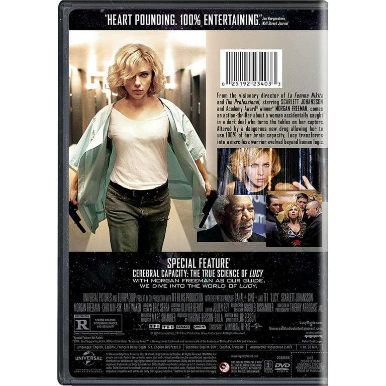 Lucy (2015) DVD Scarlett Johansson NEW 