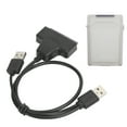 thumbnail image 4 of ABS Protection Box, Stable Dual Interfaces  Compatibility Hard Disk Cable Dual Way Opening 480Mbps USB 2.0  for 2.5in SATA HDD SSD White,Gray,Blue,Red,Green, 4 of 7