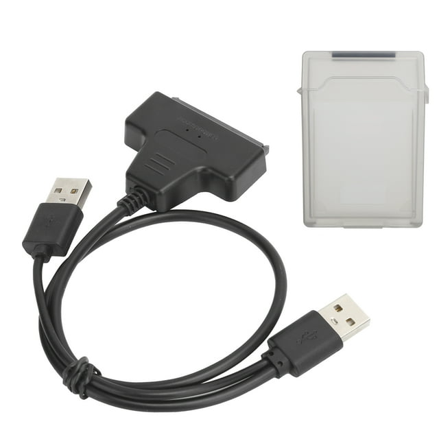 Hard Disk Cable, Stable 480Mbps USB 2.0 ABS Box For 2.5in HDD SSD White,Gray,Blue,Red,Green