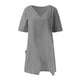 thumbnail image 3 of Blusa de verano Fnochy para mujer, de poliéster, de color liso, informal, sin tirantes, 3 of 6