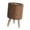 Cylinder Dark Brown, variant on Woven Basket for Plant with Legs Basket Planter Flowerpot Rustic Rattan Basket Flower Pot for Balcony Apartment Drawing Room Decorations Ball Light Brown