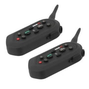 2 Pieces Motorcycle Helmet E6 Bluetoot h Intercom Headset 1300M Range 6 Riders Sports Headsets Waterproof Scooter Interphone