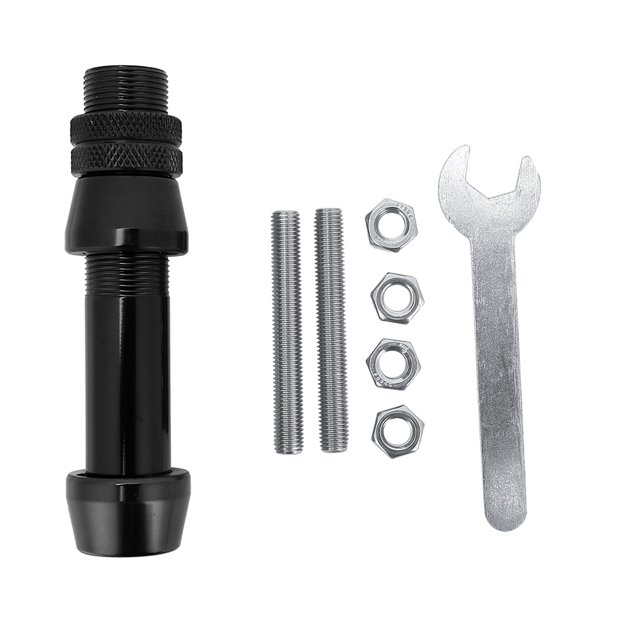 Heavy Duty Metal caña de Pescar Carrete Asiento Set Fisher Reemplazo DIY Accesorio Negro
