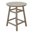thumbnail image 2 of Costaelm Paradise Outdoor HDPE 35" Round Counter Height Patio Bar Table, Weathered Wood, 2 of 9