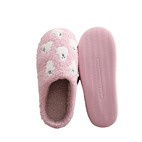 Sewkxo Halloween Slippers Holiday Slipper House Shoes Home Slipper for Women Fuzzy Outdoor Indoor Bedroom Slippers,Pink 42