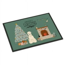 Carolines Treasures CK7624MAT 18 x 27 in. Soft Coated Wheaten Terrier Christmas Everyone Indoor or Outdoor Mat