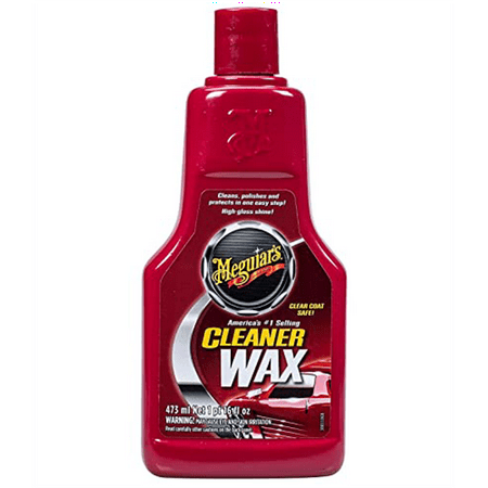 Meguiar’s Cleaner Wax – Liquid Wax Cleans, Shines and Protects in One Easy Step – A1216, 16 oz