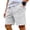 White, variant on Domuza Mens Casual Shorts Drawstring Waffle Shorts Stretch Elastic Waist Summer Beach Lounge Sweat Shorts with Pockets Blue 3XL