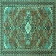 thumbnail image 1 of Ahgly Company Indoor Square Persian Turquoise Blue Traditional Area Rugs, 8' Square, 1 of 4