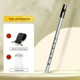 thumbnail image 4 of Irish Whistle Flute C D Bb Key 6Hole Flute for Woodwind Instrument with Bags Silver C Key, 4 of 9