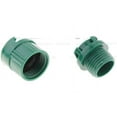 Snap on Garden Hose Connectors with Bonus Nozzle 4 Pack Set with 2