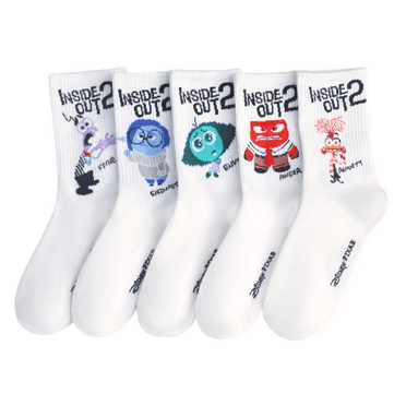 BAIZOHAI Kids Socks, 5 Pairs Inside Out Athletic Crew Socks, Warm & Comfortable Cartoon Socks for Boys, Girls DSN529-468