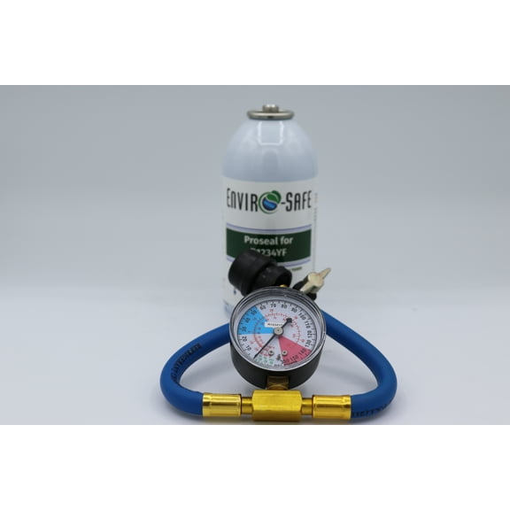 Proseal for R-1234YF Systems, R1234yf Refrigerant Systems, R1234, 1 Can and Universal Charging Gauge
