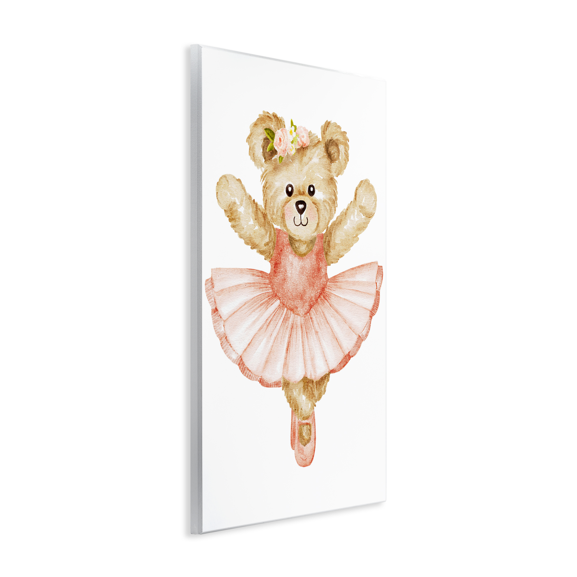 Teddy Bear Ballet Tutu Wall Plaque Art, design by Amy Hall