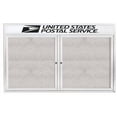 thumbnail image 3 of Aarco Products DCC3660RH Enclosed Aluminum Bulletin Board with Header - Clear Satin Anodized, 3 of 32