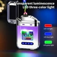 thumbnail image 5 of Windproof Lighter under $5! kkbbma Rechargeable Arc Lighter, Transparent Windproof Flame Lighter, USB Charging Electric Lighter, Outdoor Camping Tool, 5 of 6