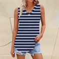 thumbnail image 2 of Tank Tops for Women V Neck Printed Loose Sleeveless Summer Tops, 2 of 5