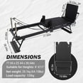 thumbnail image 3 of BeesClover Pilates Reformer, Machine with Adjustable Reformer Heights, Foldable Pilates Machine with Headrest & Jump Board , Pilates Home Equipment with Foot Straps, 3 of 8